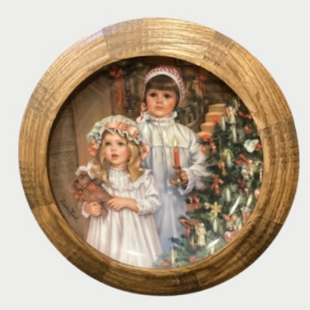 Christmas Magic Collector Plate Framed Numbered Sandra Kuck